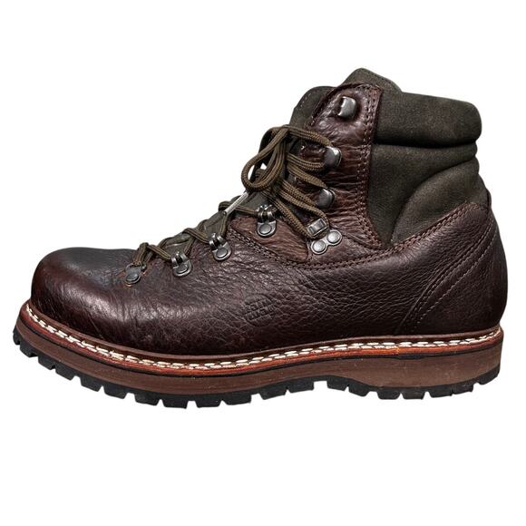 Han Wag Men’s Tashi Brown Leather Hiking Trail Boot Size US 10.5 main image 11